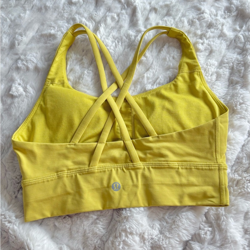 Lululemon Athletica Vibrant Yellow Sports Bra - Picture 2 of 2